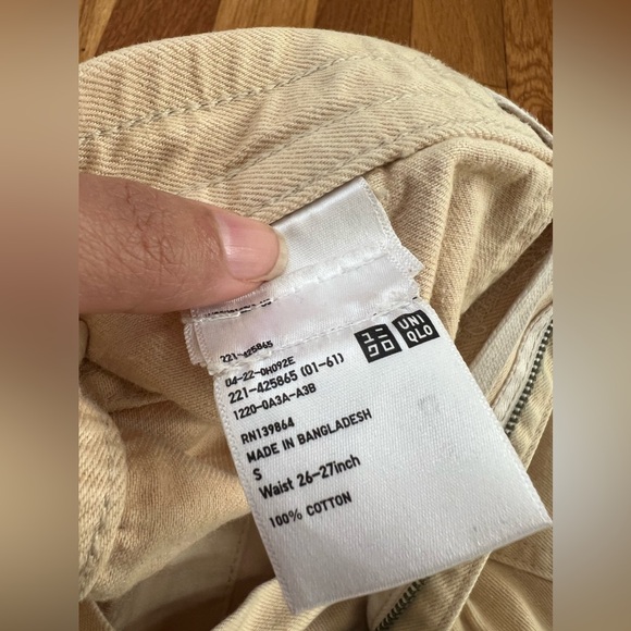 Uniqlo unique straight leg high waist denim USA 4 - Picture 5 of 10